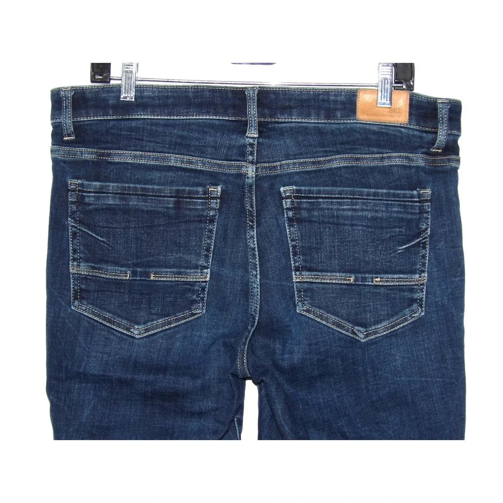 BKE PAYTON Universal Fit Stretch Mid-Rise Straight Leg Denim Jeans Women's 34